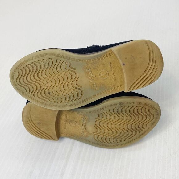 Cat & Jack Black Zip Up Booties Sz 7 - Picture 5 of 7